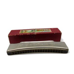 VINTAGE M. Hohner Echo HARMONICA 1920s/1930s Original Box Germany